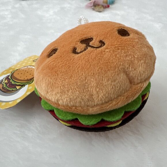 Little Girl Japan Kawaii Lot: Plush Keychai Erasers Panda Burger Cat Milk Koala - Picture 4 of 10